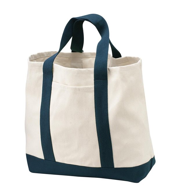 Port Authority - Ideal Twill Two-Tone Shopping Tote. B400 - Unitex Direct