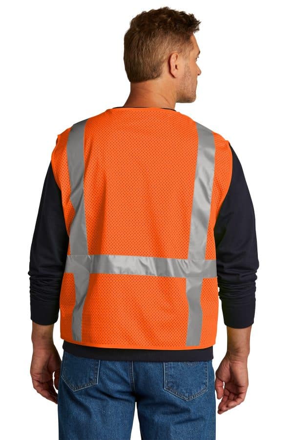 CornerStone  ANSI 107 Class 2 Mesh Six-Pocket Zippered Vest. CSV104 - Image 2