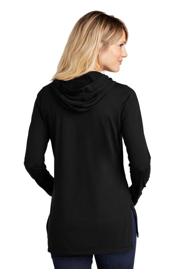 Sport-Tek  Ladies PosiCharge  Tri-Blend Wicking Long Sleeve Hoodie LST406 - Image 2