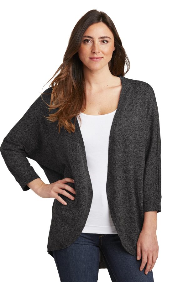 Port Authority  Ladies Marled Cocoon Sweater. LSW416