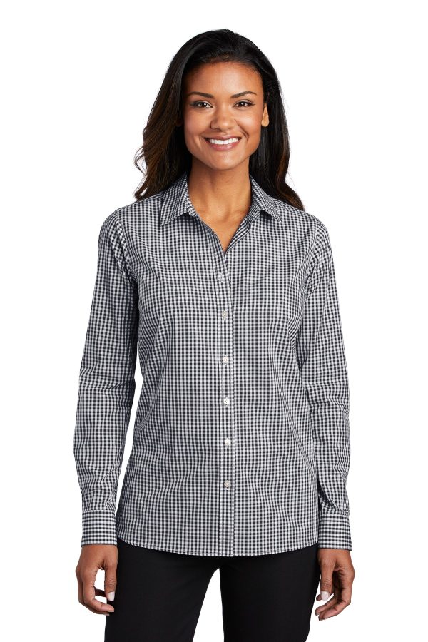 Port Authority  Ladies Broadcloth Gingham Easy Care Shirt LW644