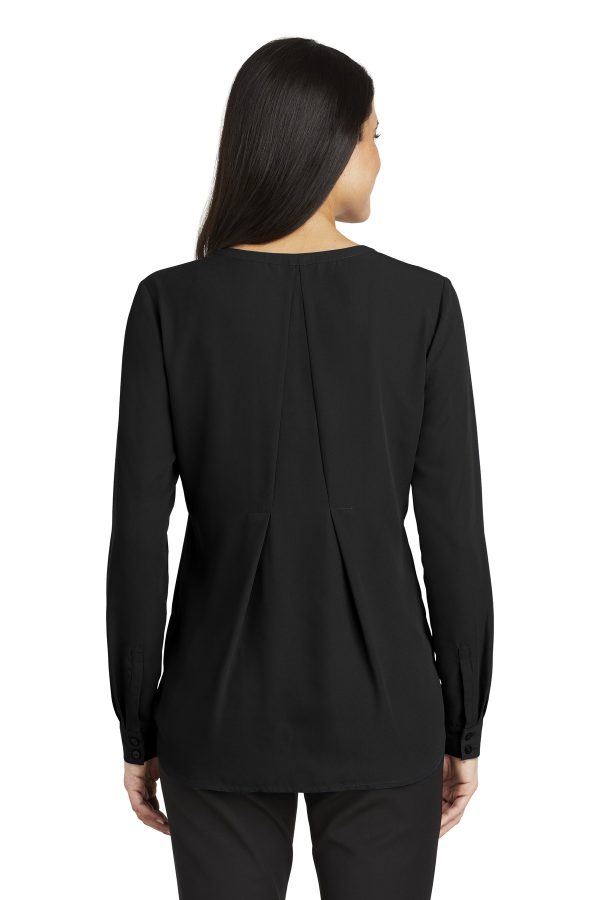 Port Authority Ladies Long Sleeve Button-Front Blouse. LW700 - Image 2