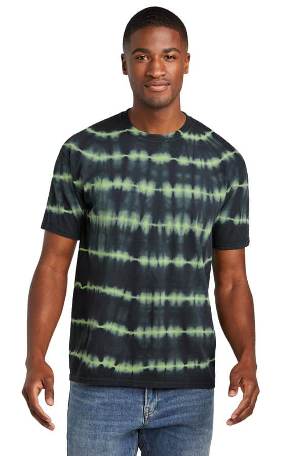 Port & Company Allover Stripe Tie-Dye Tee PC142