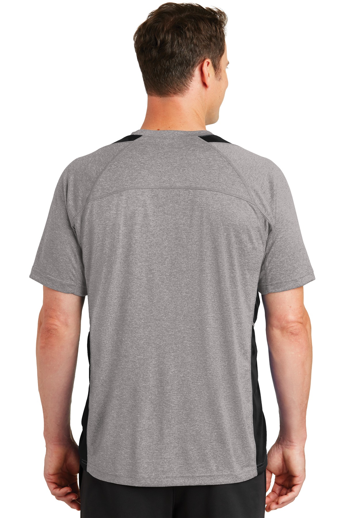 Sport-Tek Heather Colorblock Contender Tee. ST361 - Image 2