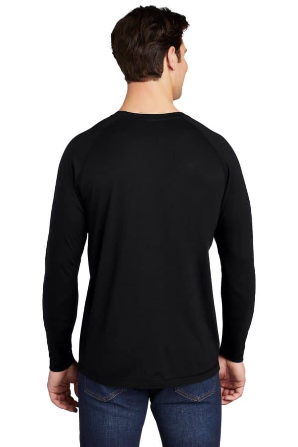 Sport-Tek  PosiCharge  Long Sleeve Tri-Blend Wicking Raglan Tee ST400LS - Image 2